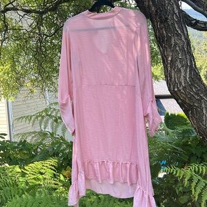 Pink flowy Zara dress